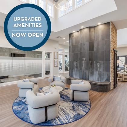 A newly renovated community clubhouse at The Chelsea.